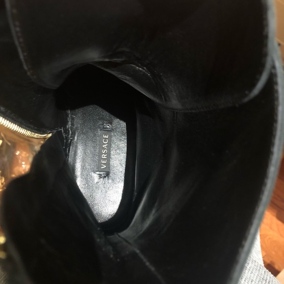 Versace Lace Up Combat Boots - Picture 7 of 8